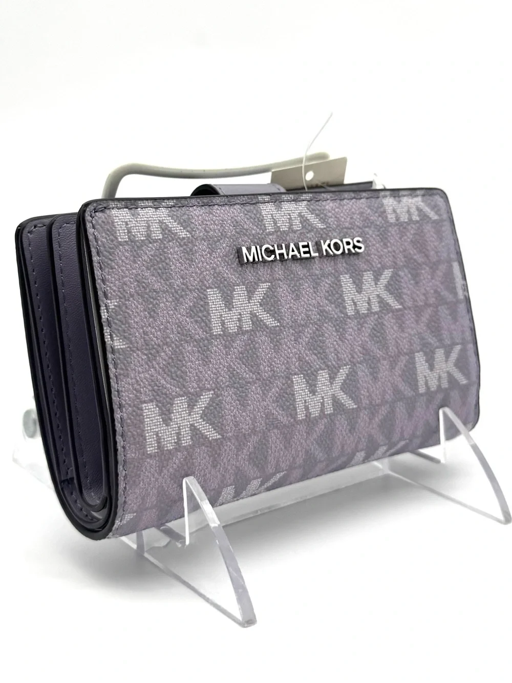 Michael Kors Medium Jet Set Travel Zip Chain Bifold Wallet - Lilac